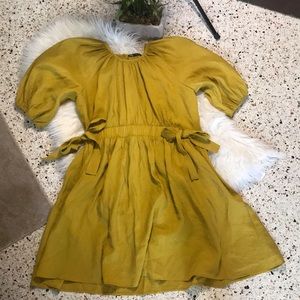 Mustard Zara Dress